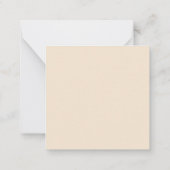 ヴィンテージ レター バレンタインデー ノートカード (裏面)