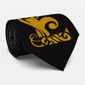 ヴィンテージ レターE ゴールド - ネクタイ (ロール)