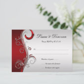 ヴィンテージ レッドとシルバー オルネート RSVP (スタンド正面)