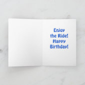 ヴィンテージ・レッドカーの誕生日 カード (内部)
