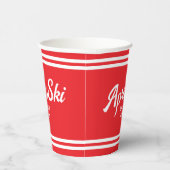 ヴィンテージ レッド アプレ スキー カスタム スキー リゾート パーティー 紙コップ (右)