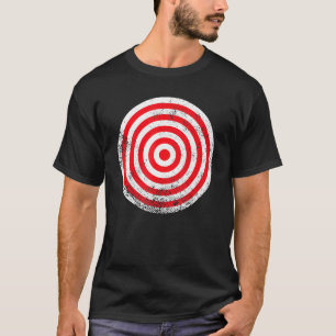 ヴィンテージ レッド アーチェリー ターゲット いたずら バルセロナ - アーチャー Tシャツ