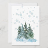 ヴィンテージ・レッド・サンタがクリスマスをベビーに 招待状 (裏面)