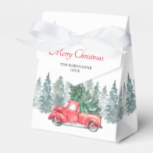 ヴィンテージ レッド トラック クリスマス ホリデー パーティー