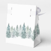 ヴィンテージ レッド トラック クリスマス ホリデー パーティー フェイバーボックス (裏面サイド)