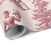 ヴィンテージ レッド トワール  | クラシック フレンチ ラッピングペーパー (ロールコーナー)