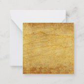 ヴィンテージ レッド ファーム トラクター クリスマス ノートカード (裏面)