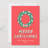 ヴィンテージ レッド ペイント リース クリスマス 非写真 (正面)