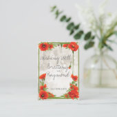 ヴィンテージ レッド ポピー ウィッシング ウェル ギフト カード インサート (スタンド正面)