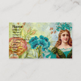 ヴィンテージ·レディ·アンド·フラワーズ 名刺