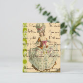 ヴィンテージ・レディ・デジタル・アート ポストカード (スタンド正面)