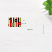 ヴィンテージ レトロなストライプ、宛先：  差出人： (デスク)