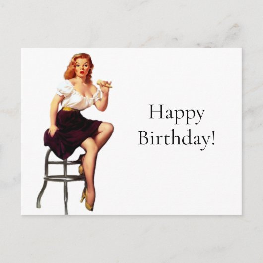 ヴィンテージ レトロな主婦 1950年代 ポストカード (正面)