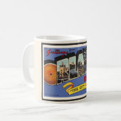 ヴィンテージ、レトロオーランドフロリダグリーティングマグ コーヒーマグカップ (正面左)