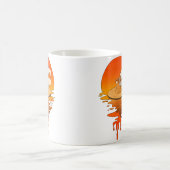 ヴィンテージ レトロスタイル 陶芸 コーヒーマグカップ (中央)