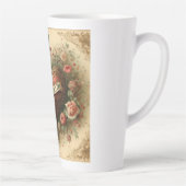 ヴィンテージ/レトロビクトリアン/バレンタインのハート カフェラテマグ (右)