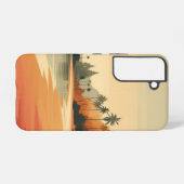 ヴィンテージ/レトロビーチ/熱帯 SAMSUNG GALAXYケース (裏面横)