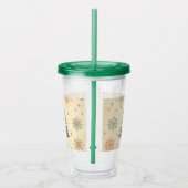 ヴィンテージ/レトロモダンクリスマス/冬 アクリルタンブラー (右)