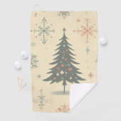 ヴィンテージ/レトロモダンクリスマス/冬 ゴルフタオル (インサイチュ)