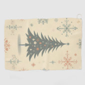 ヴィンテージ/レトロモダンクリスマス/冬 ゴルフタオル (横)