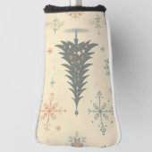 ヴィンテージ/レトロモダンクリスマス/冬 ゴルフヘッドカバー (回転90)