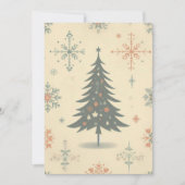 ヴィンテージ/レトロモダンクリスマス/冬 シーズンカード (正面)