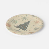 ヴィンテージ/レトロモダンクリスマス/冬 ペーパープレート (アングル)