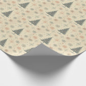 ヴィンテージ/レトロモダンクリスマス/冬 ラッピングペーパー (角)