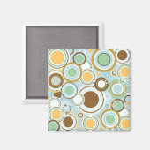 ヴィンテージ/レトロ円デザイン磁石 マグネット (正面/裏面)