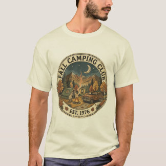 ヴィンテージ・レトロ1970年代の秋キャンプクラブ・ワイルドネスT Tシャツ