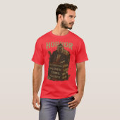 ヴィンテージ・レトロ70〜80年代ホラー映画ポスターデザイン Tシャツ (正面フル)
