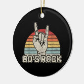 ヴィンテージ・レトロ80年代ロックバンド セラミックオーナメント (左)