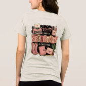 ヴィンテージ レトロ オフィス事務員 トライブレンドTシャツ (裏面)