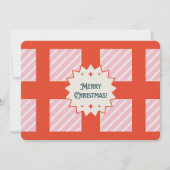 ヴィンテージ レトロ カスタム メリークリスマス グリーティング シーズンカード (正面)
