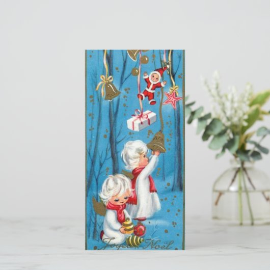 ヴィンテージ レトロ クリスマス エンジェル ジョイフル ノエル (スタンド正面)