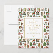 ヴィンテージ レトロ クリスマス ホリデー (正面/裏面)