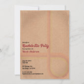 ヴィンテージ レトロ グランジ 60's 70's バチェロレッテ パーティー 招待状 (正面)