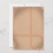 ヴィンテージ レトロ グランジ 60's 70's バチェロレッテ パーティー 招待状 (裏面)