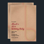 ヴィンテージ レトロ グランジ 60's 70's 誕生日パーティー 招待状<br><div class="desc">あなたのイベントにカスタマイズ</div>