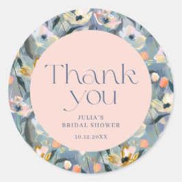 ヴィンテージ レトロ サンクス ウェディング シャワー ラウンドシール