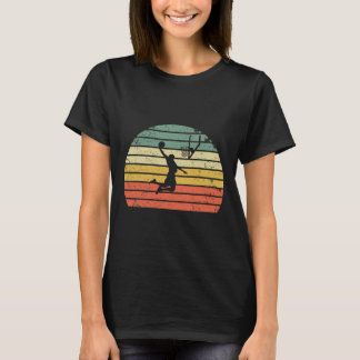 ヴィンテージ レトロ スケッチ ダンクTシャツ 日没 カラフル  Tシャツ
