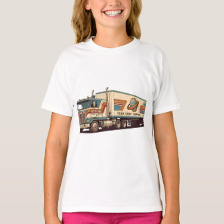ヴィンテージ・レトロ・セミトラック・スロー・ピロー Tシャツ