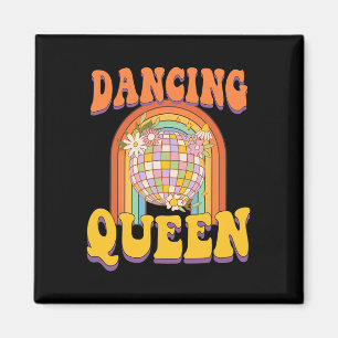 ヴィンテージ レトロ ダンシング クイーンズ バチェロレッテ パーティー マ マグネット