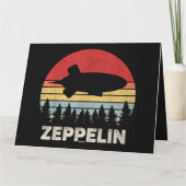 ヴィンテージ レトロ ツェッペリン Tシャツ 飛行船 カード (裏面)
