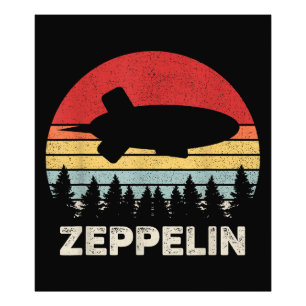 ヴィンテージ レトロ ツェッペリン Tシャツ 飛行船 フォトプリント           