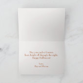 ヴィンテージ レトロ ハッピー ハロウィン グリーティング カスタム シーズンカード (内部)