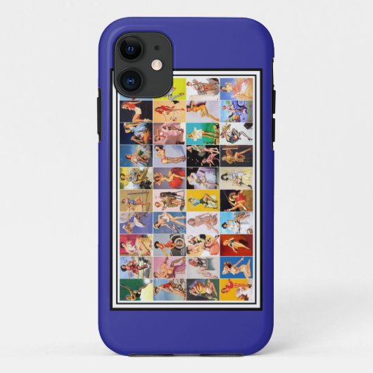 ヴィンテージ・レトロ・ピンアップガール Case-Mate iPhoneケース (裏面)