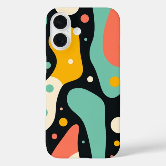 ヴィンテージ レトロ ファンキー カラフル iPhone カスケース Case-Mate iPhoneケース (裏面)