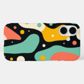 ヴィンテージ レトロ ファンキー カラフル iPhone カスケース Case-Mate iPhoneケース (裏面 (横))