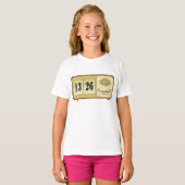 ヴィンテージ・レトロ・フリップ・クロック・ラジオ Tシャツ (正面フル)